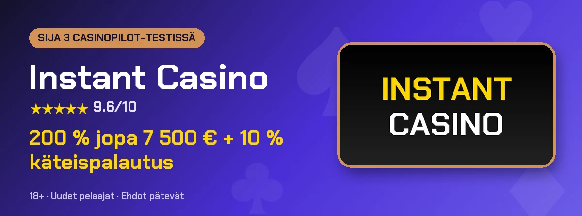 Instant Casino CasinoPilot-testissä